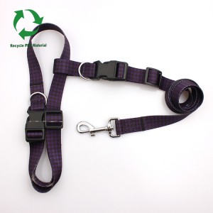 Manufacture custom RPET recycle hands free running dog leash