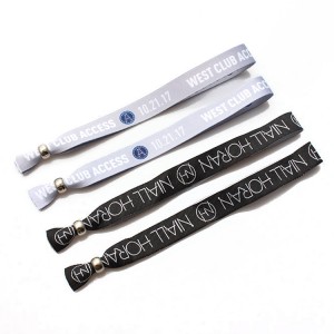 Disposable fabric bracelet custom design wristband personalized