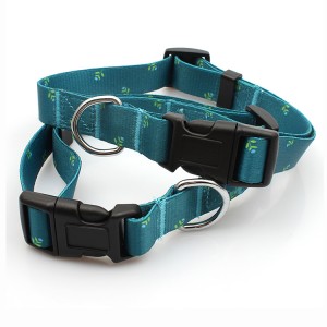 Factory quick release printed soft training dog collar with buckle