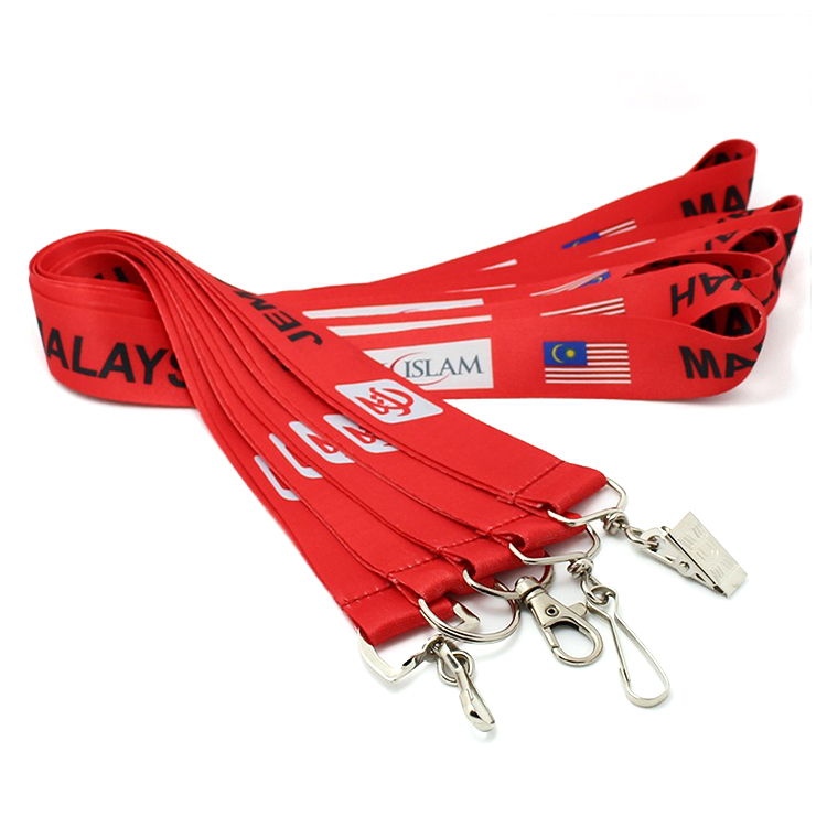 Promotion cheap custom red lanyards no minimum order Featured Image