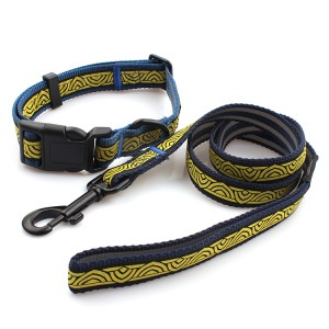 Best quality cheap stylish pet product dog collar and leash sets