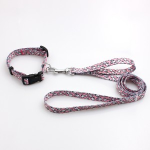 Factory Custom Printing Double Handles Dog Leash for Safety