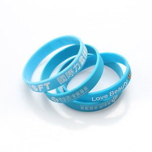 Hot sell customized glowing in dark silicone rubber bracelet wristbands for Events