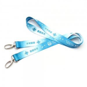 Double bulldog clip lanyards for special events (two hook / open ended)