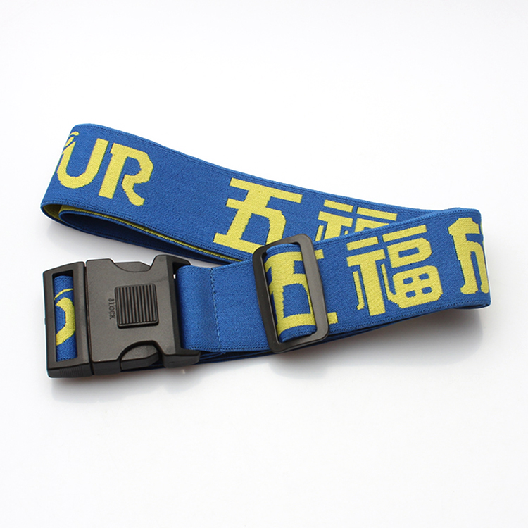 Factory OEM high quality woven luggage belt with adjustable buckle Featured Image
