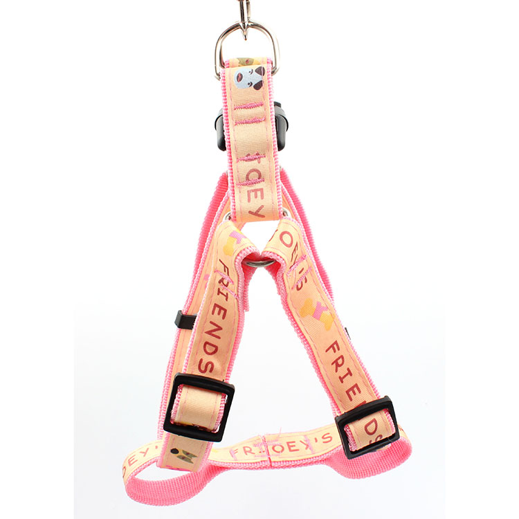 Personalized pattern fancy high quality cute dog harness pet with breakaway buckle Featured Image