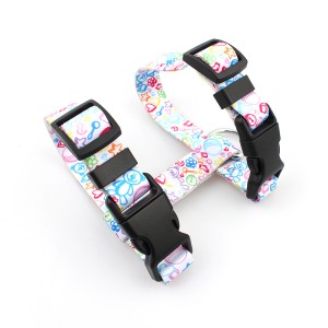 Personalized heat transfer lovely adjustable pet harness for cat walking